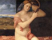 Giovanni Bellini Young woman at her toilet France oil painting artist